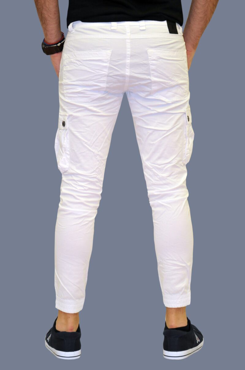 White summer cotton trousers DAMAGED