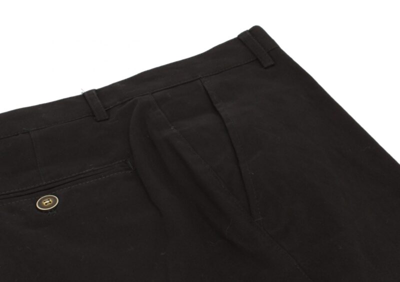 Μαύρο χειμερινό βαμβακερό παντελόνι NEW YORK TAILORS
