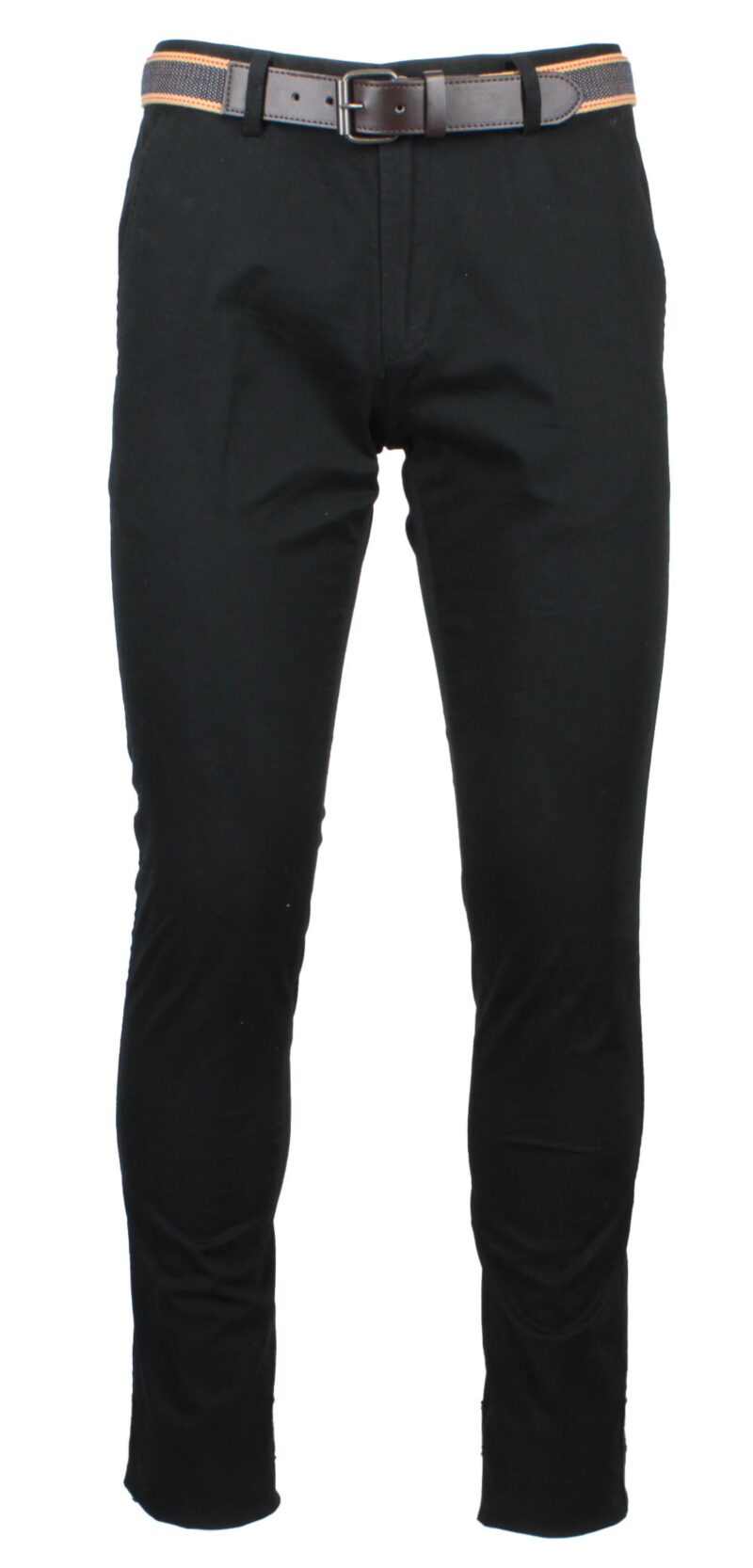 Μαύρο καλοκαιρινό βαμβακερό παντελόνι NEW YORK TAILORS