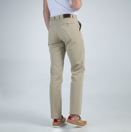 Beige summer cotton trousers NEW YORK TAILORS