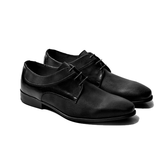Μαύρο δερμάτινο παπούτσι RAYMONT