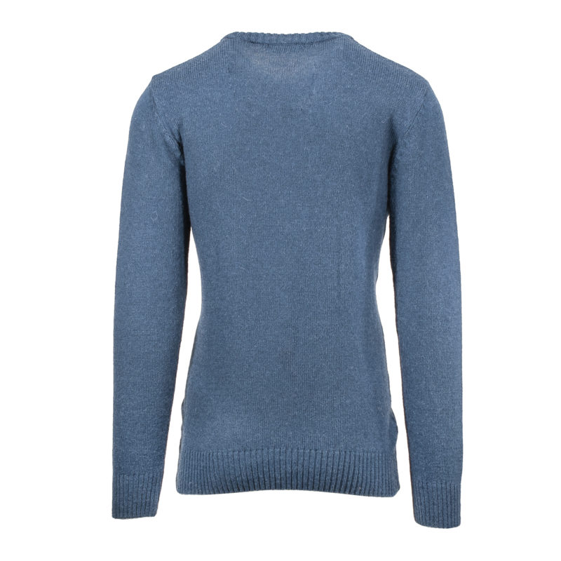 Petrol wool knitted T-shirt NEW YORK TAILOR