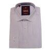Λευκό-κόκκινο πουά βαμβακερό μακρυμάνικο πουκάμισο GIO.S