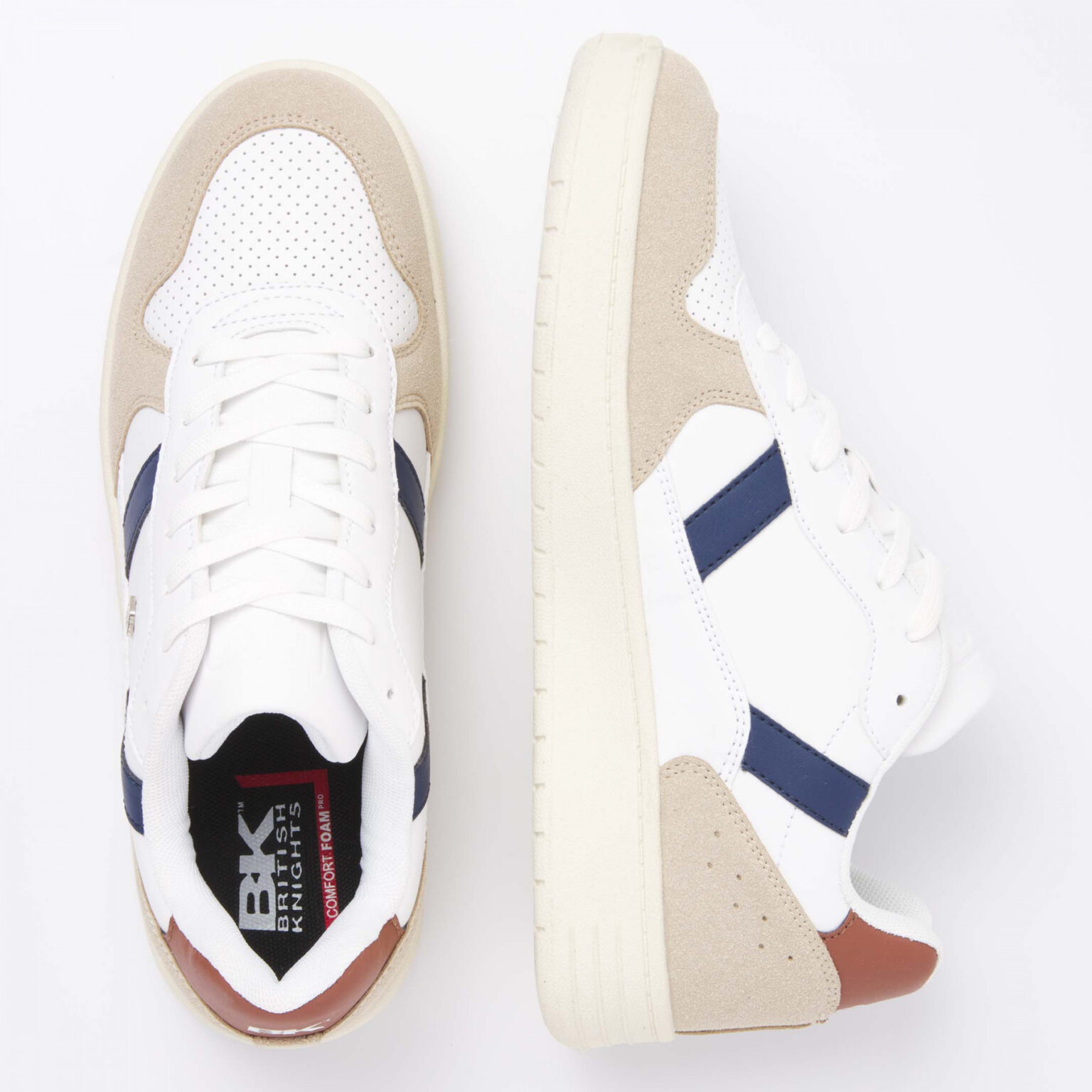 Άσπρα sneakers παπούτσια BRITISH KNIGHTS