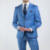 Γαλάζιο κοστούμι με γιλέκο MASSIMO VENEZIANI