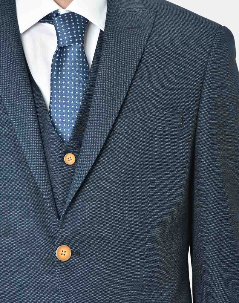 Μπλε σκούρο κοστούμι με γιλέκο MASSIMO VENEZIANI