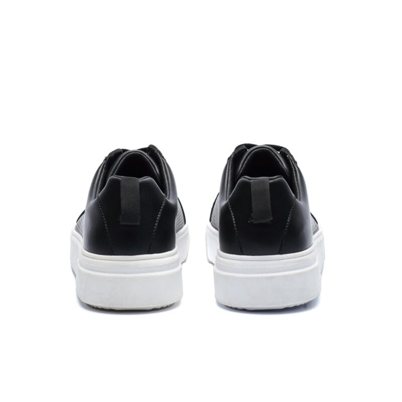 Μαύρα δερμάτινα ανδρικά sneakers παπούτσια GREENSTEP