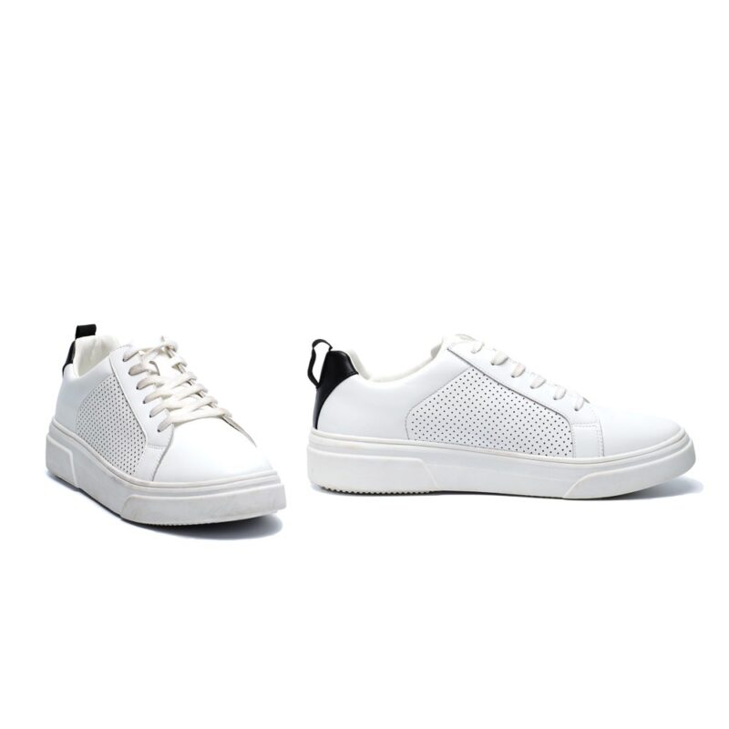 Άσπρα δερμάτινα ανδρικά sneakers παπούτσια GREENSTEP