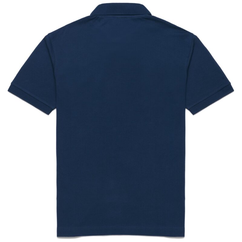 Μπλε βαμβακερή κοντομάνικη polo μπλούζα ROBE DI KAPPA
