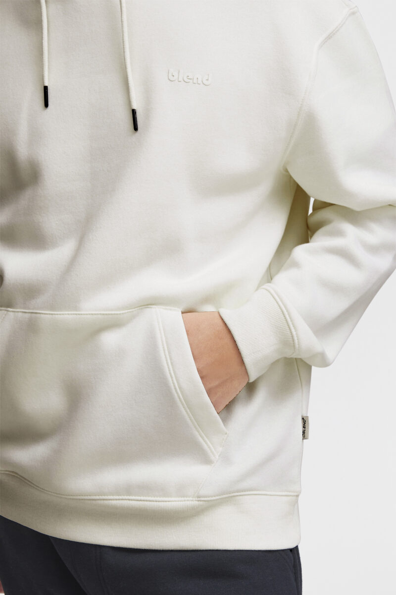 Άσπρη φούτερ μπλούζα με κουκούλα BLEND
